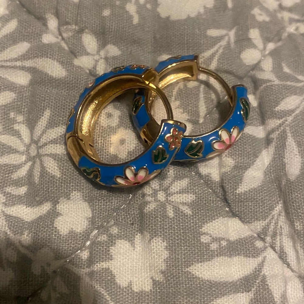 Floral earrings
